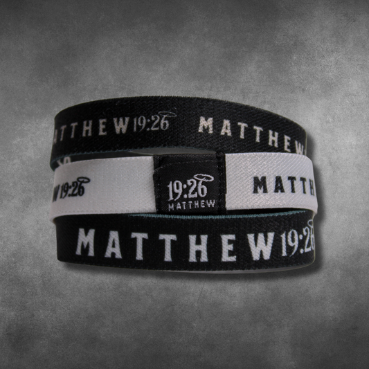 Matthew 19:26 Stretchy Wristband (2 FOR $10)