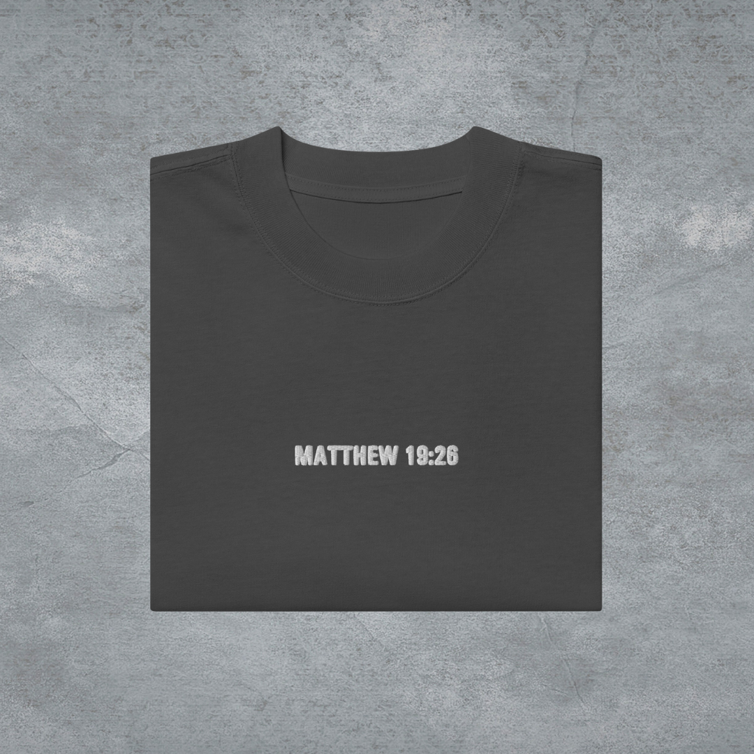 Embroidered Matthew 1926 Oversized Tee