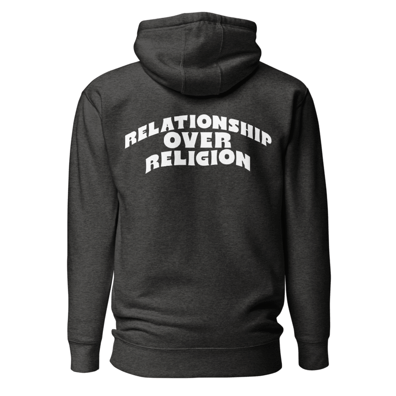 Embroidered Matthew 1926 Relationship Over Religion Hoodie