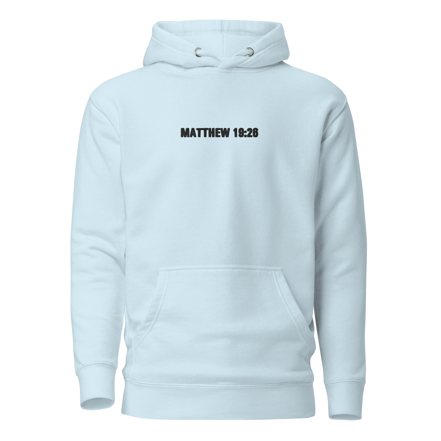 Embroidered Matthew 1926 Relationship Over Religion Hoodie